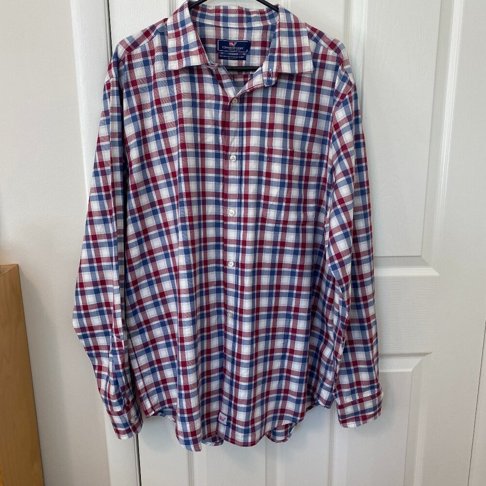 Vineyard Vines Men's 100% Cotton Classic Fit Murray Button-Down‎ (XL)